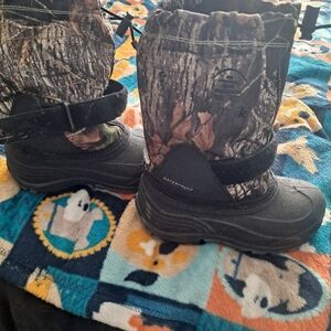 Kids Camouflage Waterproof Boots